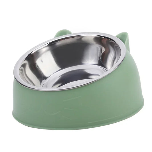 Stainless Steel Cats Drinking Feeder Bowl