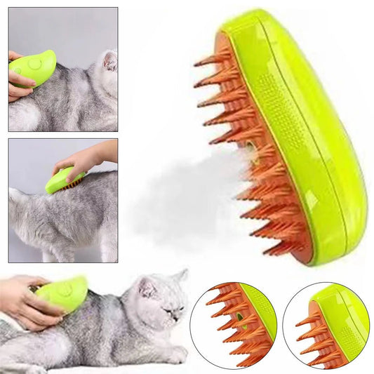 Dog 3 In 1 Steamy Brush for Grooming & Hair Removal | Tenini Strive Pet