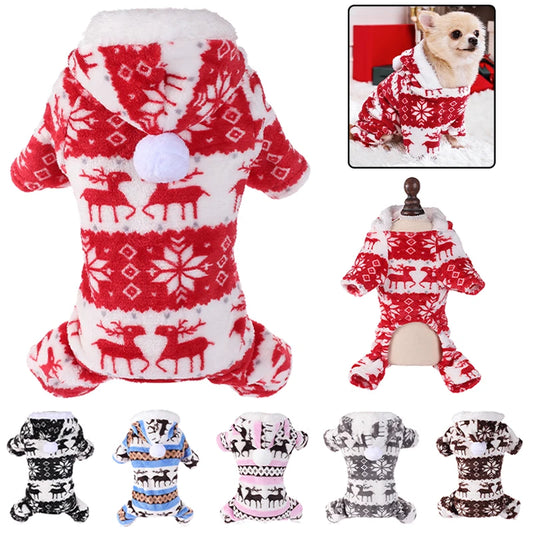 Winter Dog Christmas Jumpsuit