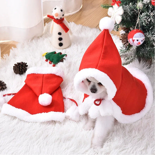 Winter Dog Costume Santa Dress