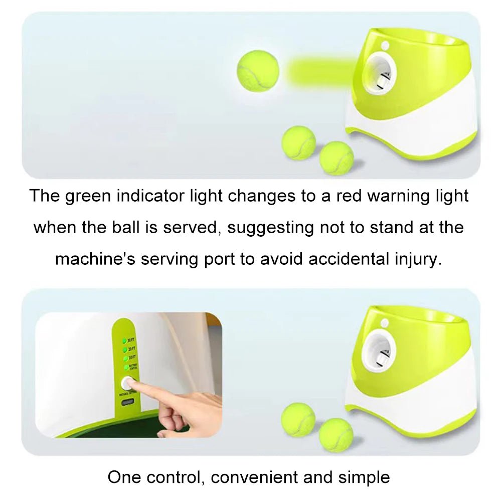 Automatic Dog Tennis Launcher for Fetch Games | Tenini Strive Pet