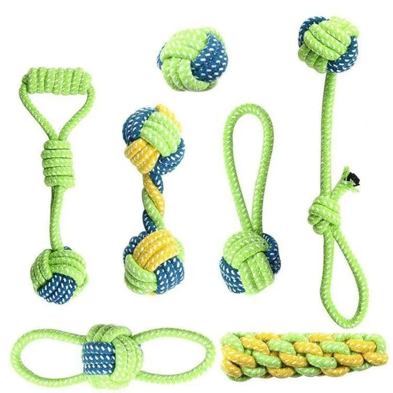 Dog Cotton Rope Chew Toy for Teething & Play | Tenini Strive Pet