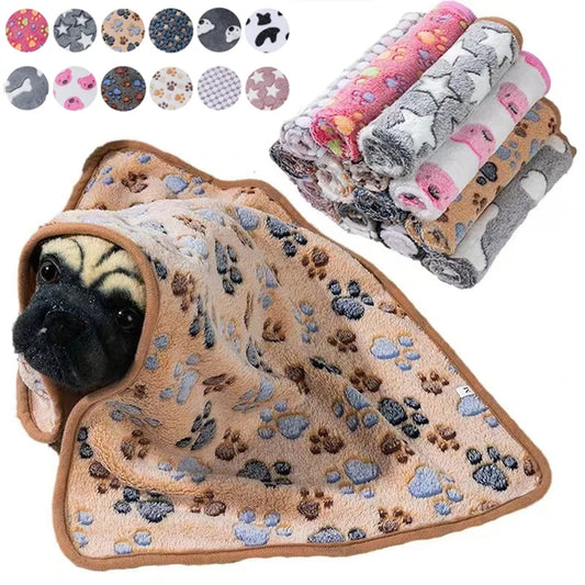 Coral Fleece Pet Sleeping Blanket for Cats & Dogs | Tenini Strive Pet