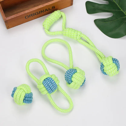 Dog Cotton Rope Chew Toy for Teething & Play | Tenini Strive Pet