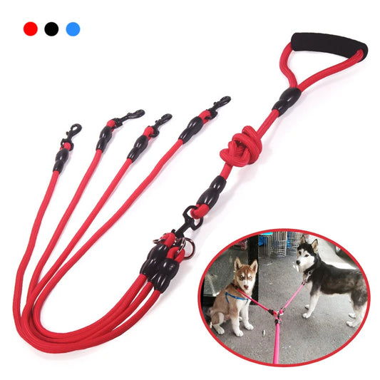 Dog Nylon Rope Double Leash