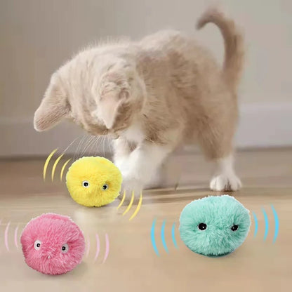 Cat Ball Plush Electric Catnip Toy for Cats | Tenini Strive Pet