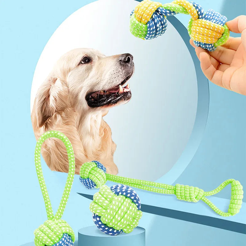 Dog Cotton Rope Chew Toy for Teething & Play | Tenini Strive Pet