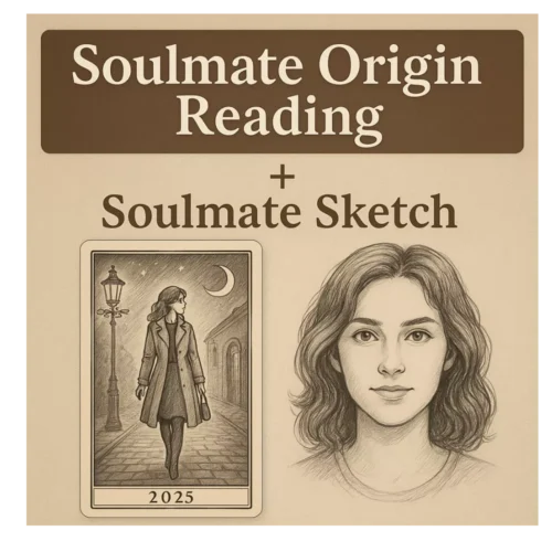 Soulmate Origin Reading™ + Personalized Soulmate Sketch – See When, Where & Who in 2025